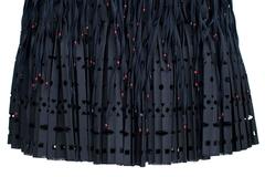 2000/2005  ALAIA  Unique Black  Beaded and Fringed  Short Skirt