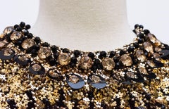 1967/68  Pierre Cardin Amazing Haute Couture Black and Gold Sequins