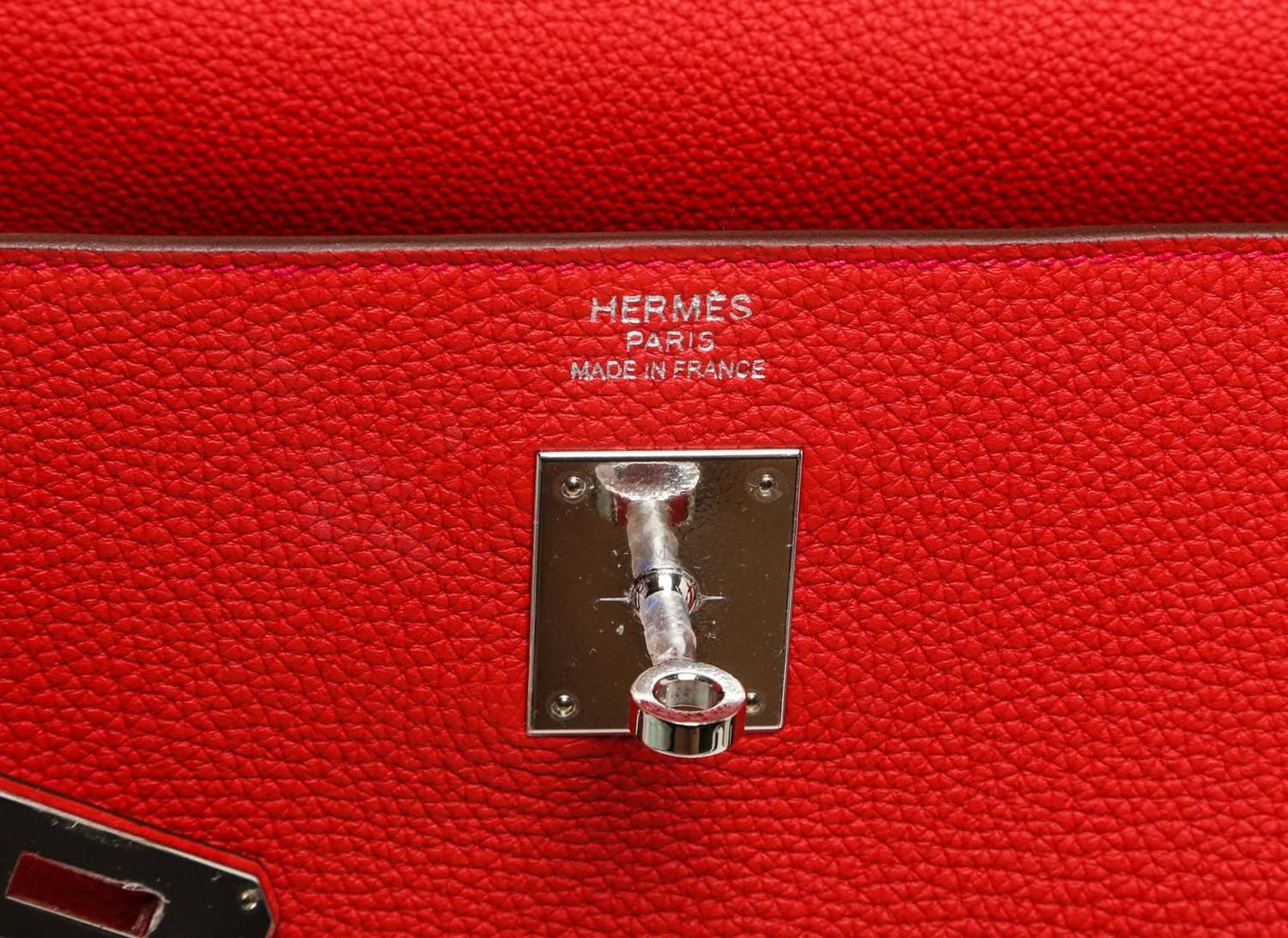 hermes double sens orange/pearl  