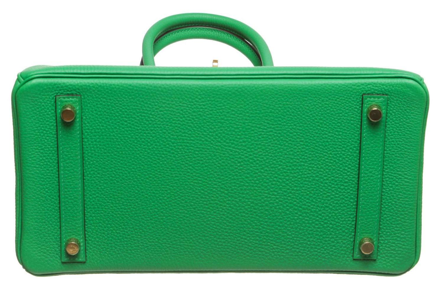 Hermes Bambou (Green) Leather 30cm Birkin Handbag GHW NEW For Sale ...