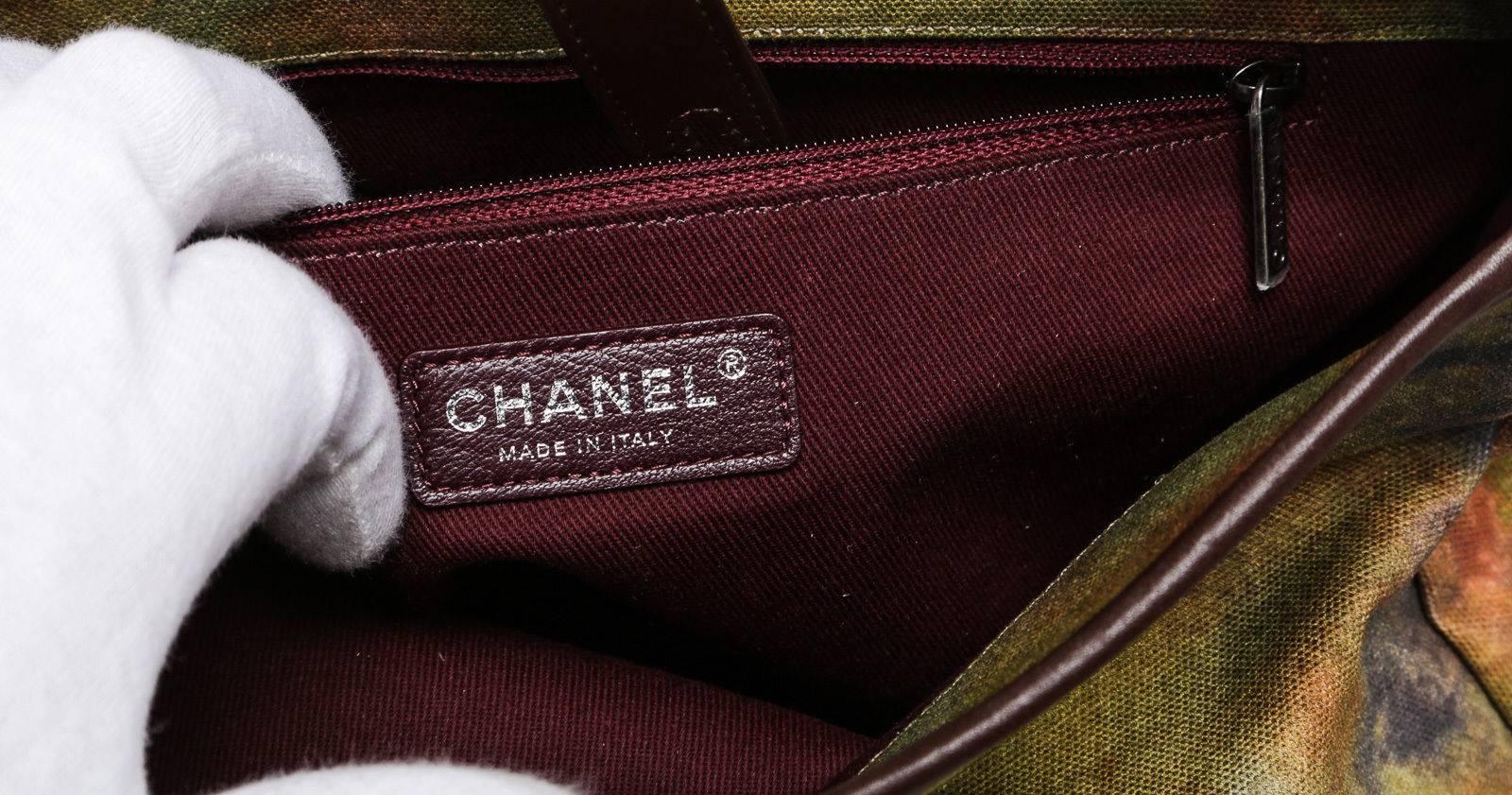 Chanel Brown Canvas Graffiti Messenger 15S Handbag 1