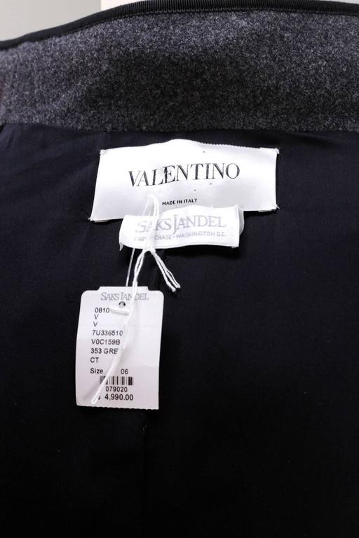 Valentino Gray Polyester Coat