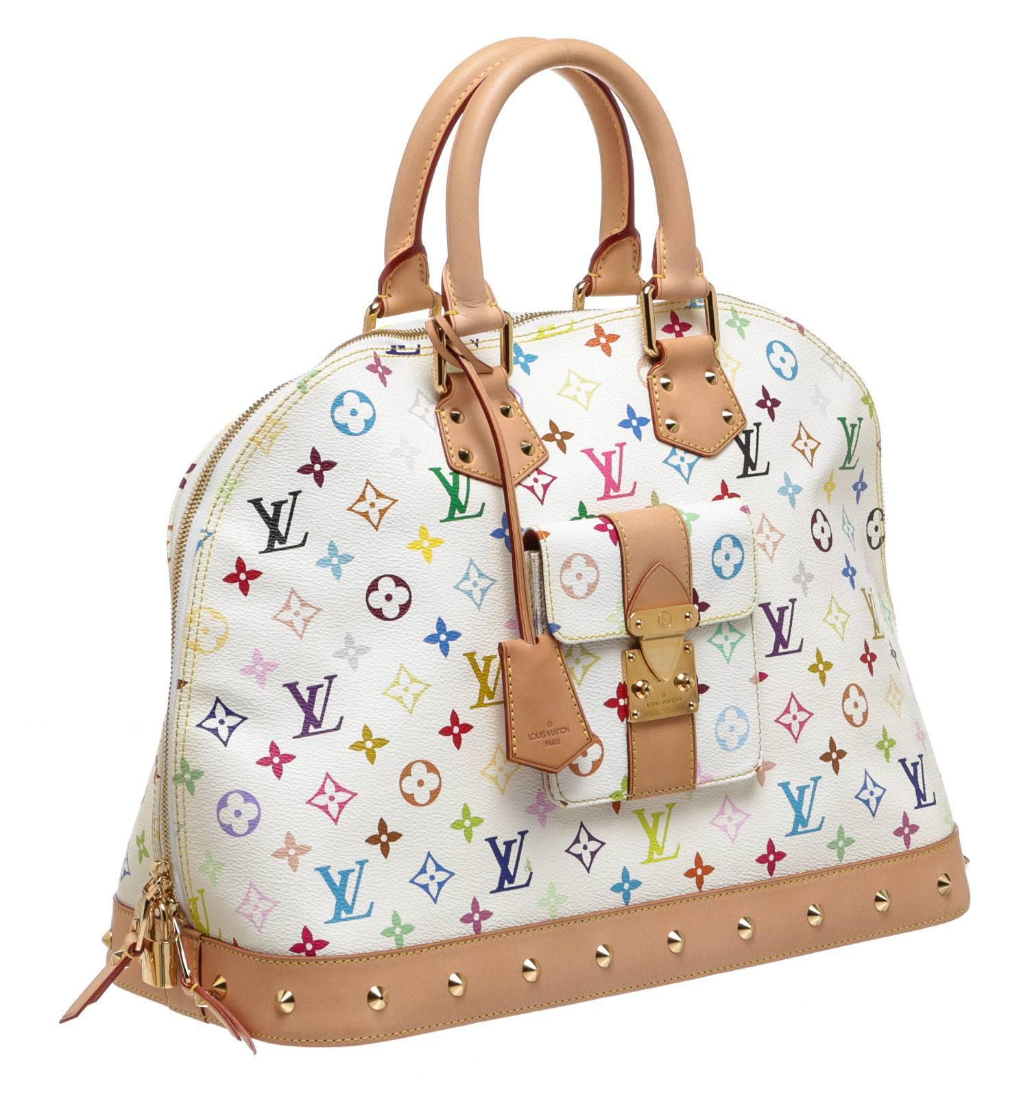Designer: Louis Vuitton
Type:
Handbag
Condition:
Exterior: Pre-owned in very good condition - faint wear
Interior: Pre-owned in very good condition - faint wear
Color:
White/Multicolor
Material:
Coated Canvas
Dimensions:
15