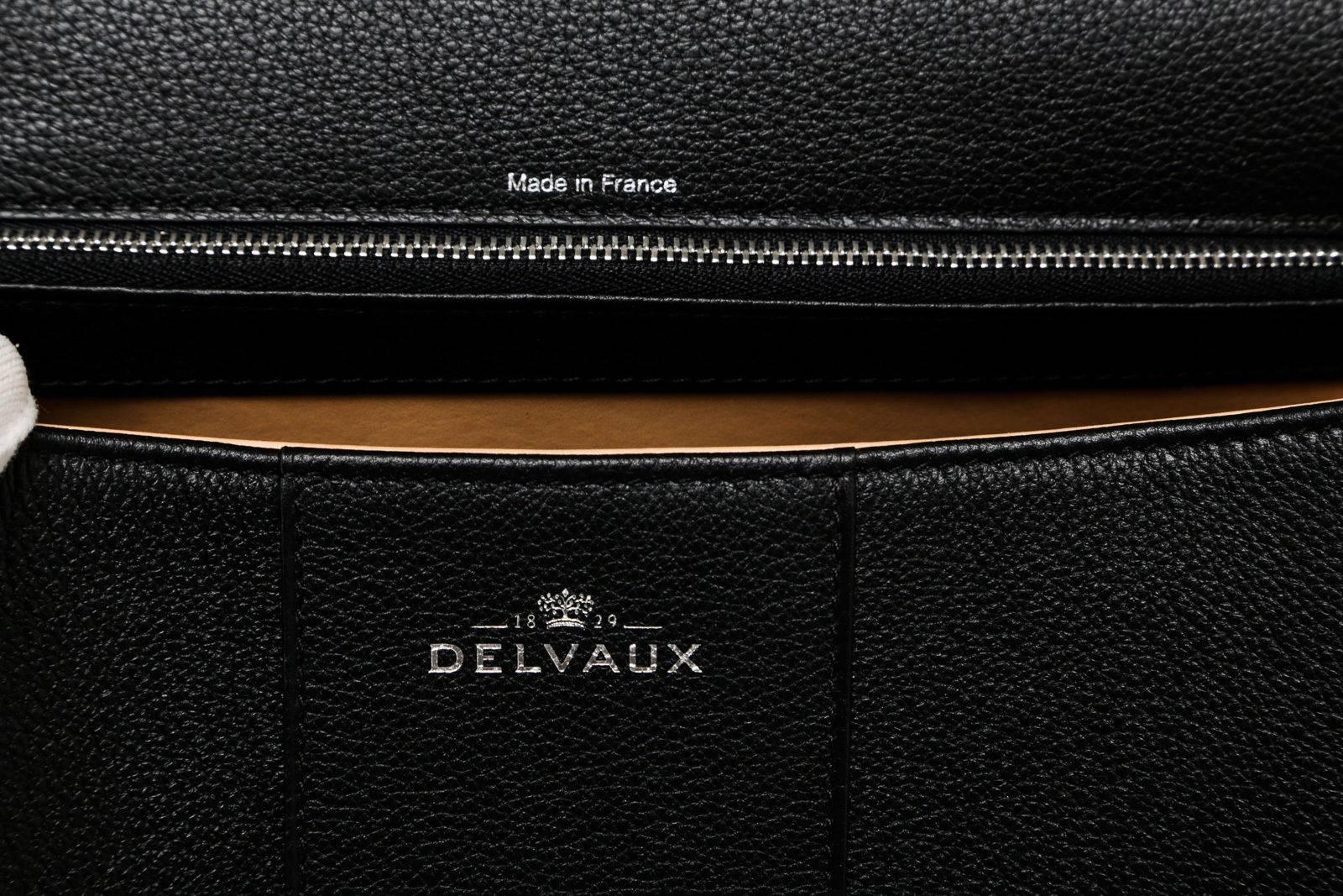 Delvaux Black Leather Brillant GM Satchel Handbag For Sale 3