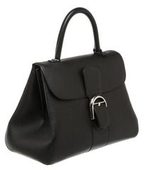 Delvaux Black Leather Brillant GM Satchel Handbag