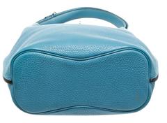 Hermes Turquoise Togo Leather So Kelly Shoulder Handbag