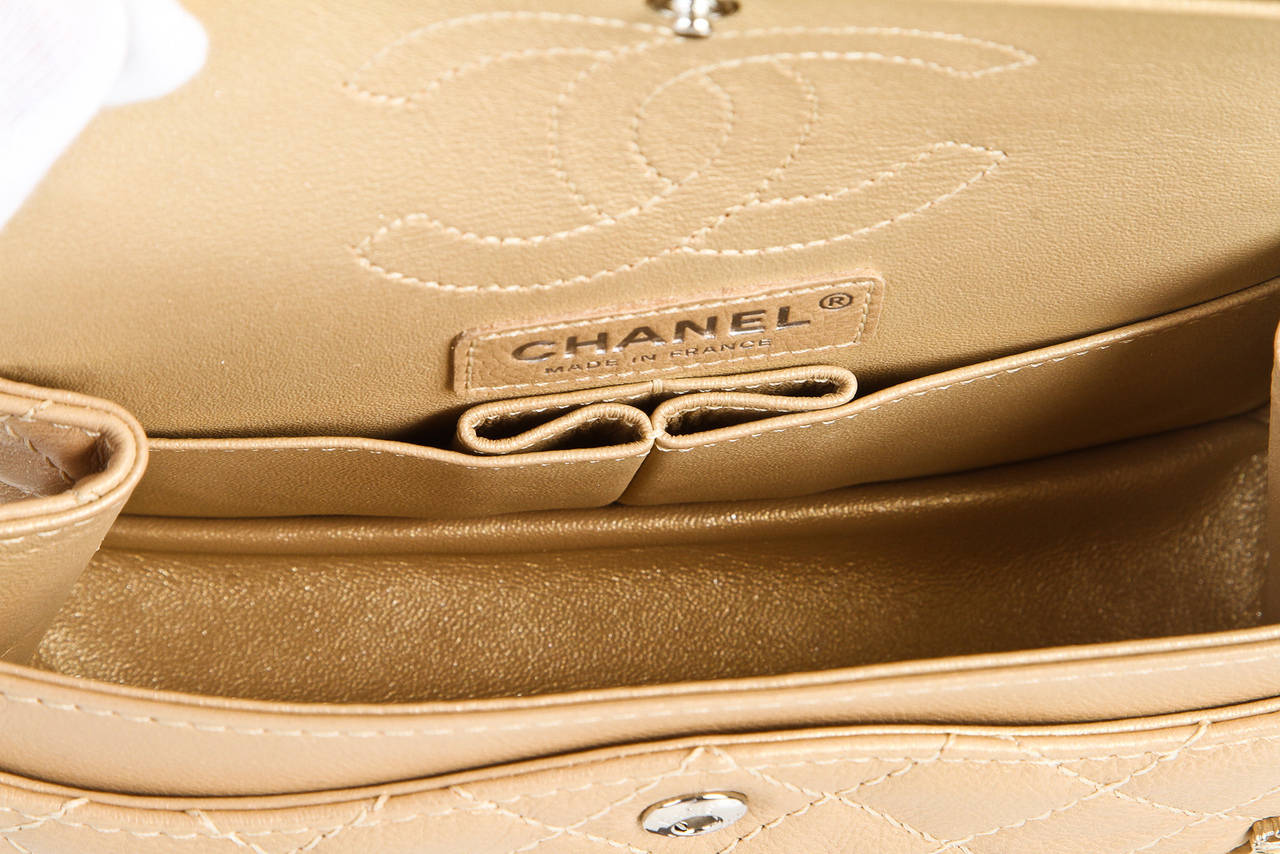 Chanel Gold Metallic Leather Lucky Charms Reissue 224 Handbag 15P 1