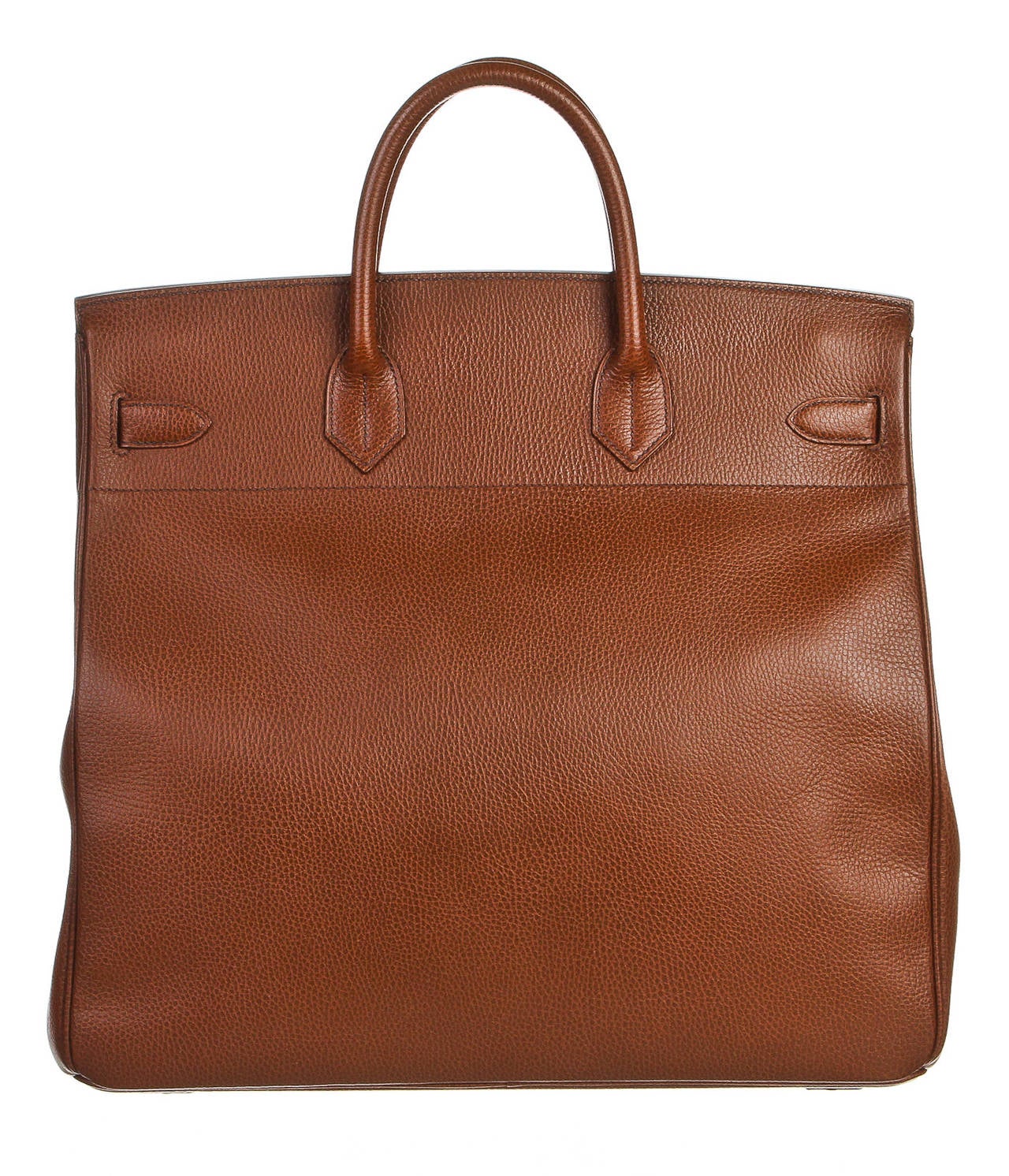 Women's Hermes Brown Leather 45cm HAC Birkin Handbag