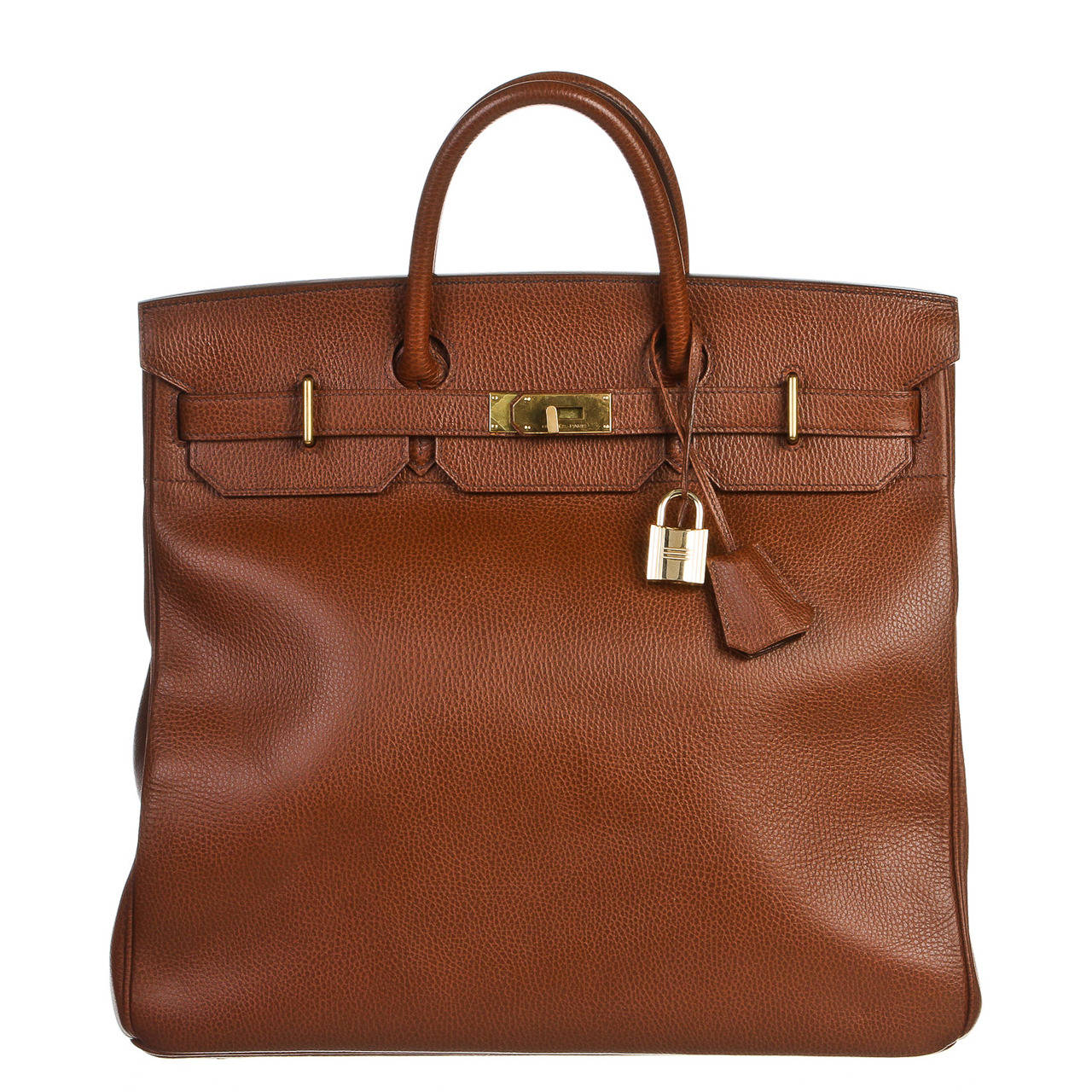Hermes Brown Leather 45cm HAC Birkin Handbag