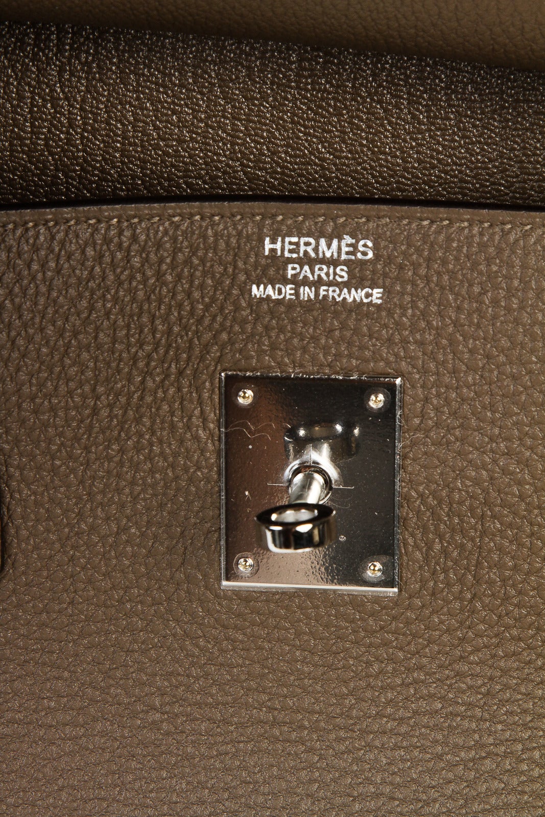 Hermes Taupe 40cm Togo Leather Birkin Handbag SHW For Sale 6