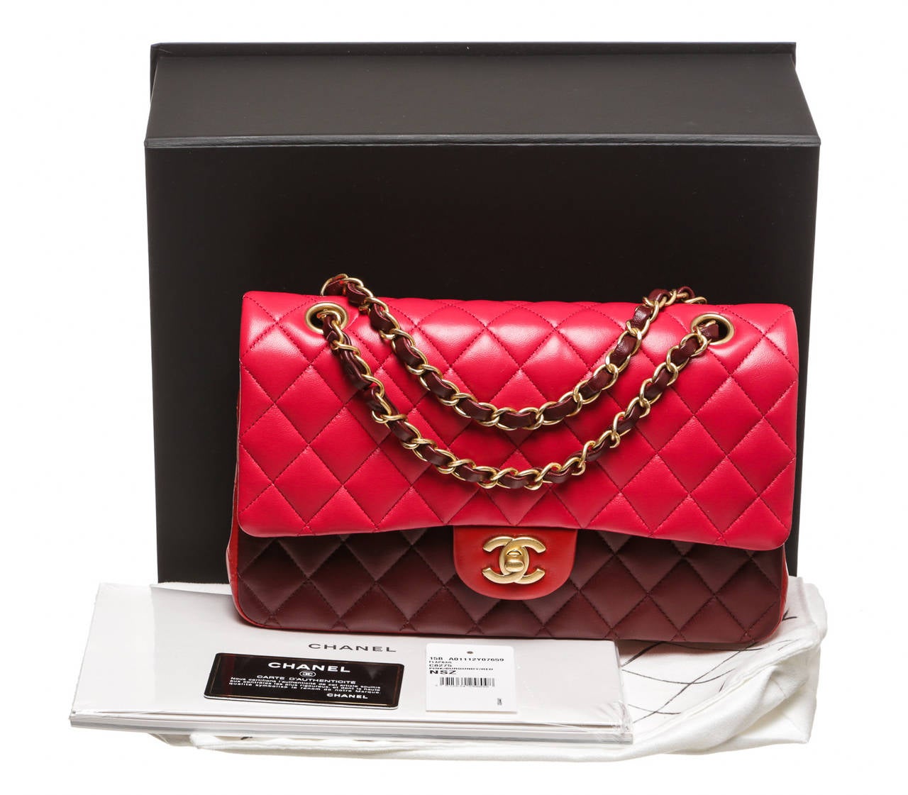 Chanel Pink Multicolor Quilted Lambskin Classic 2.55 Medium Flap Handbag 3