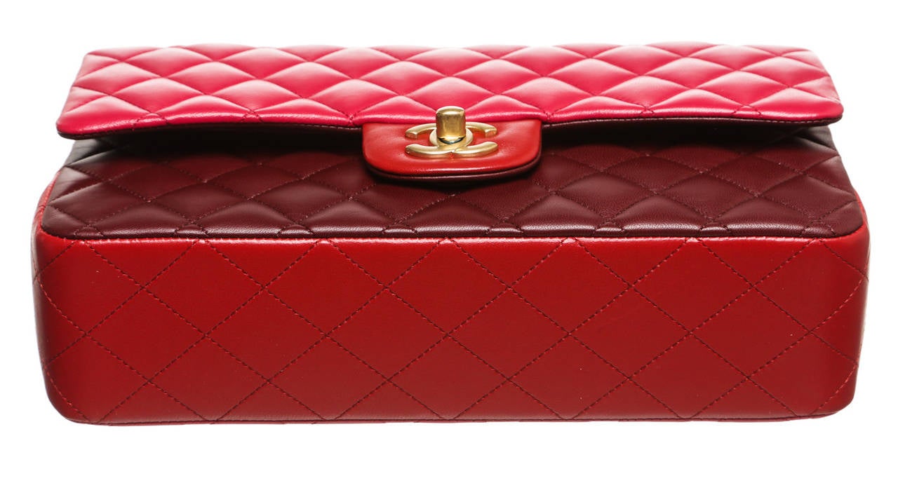 Chanel Pink Multicolor Quilted Lambskin Classic 2.55 Medium Flap Handbag In Excellent Condition In Corona Del Mar, CA