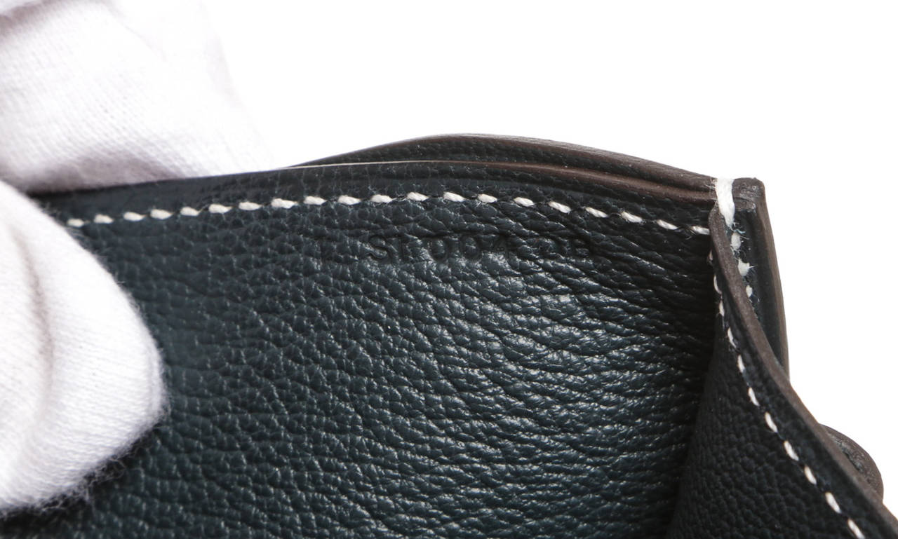 Hermes Tricolor Swift Leather Flap Faco Clutch Handbag 1
