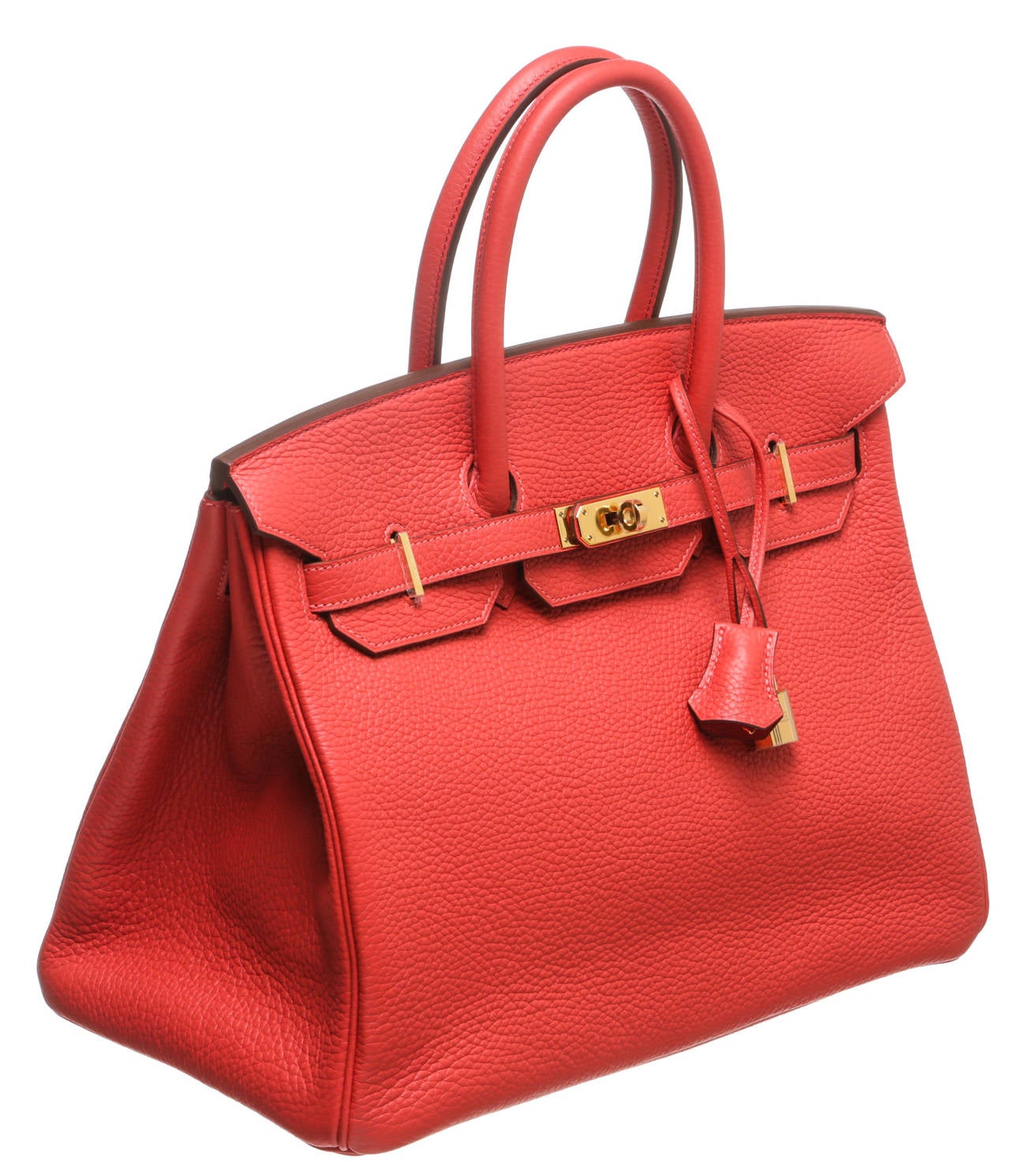 Hermes Rouge Pivoine (Pink) Togo Leather 35cm Birkin Handbag NEW ...  