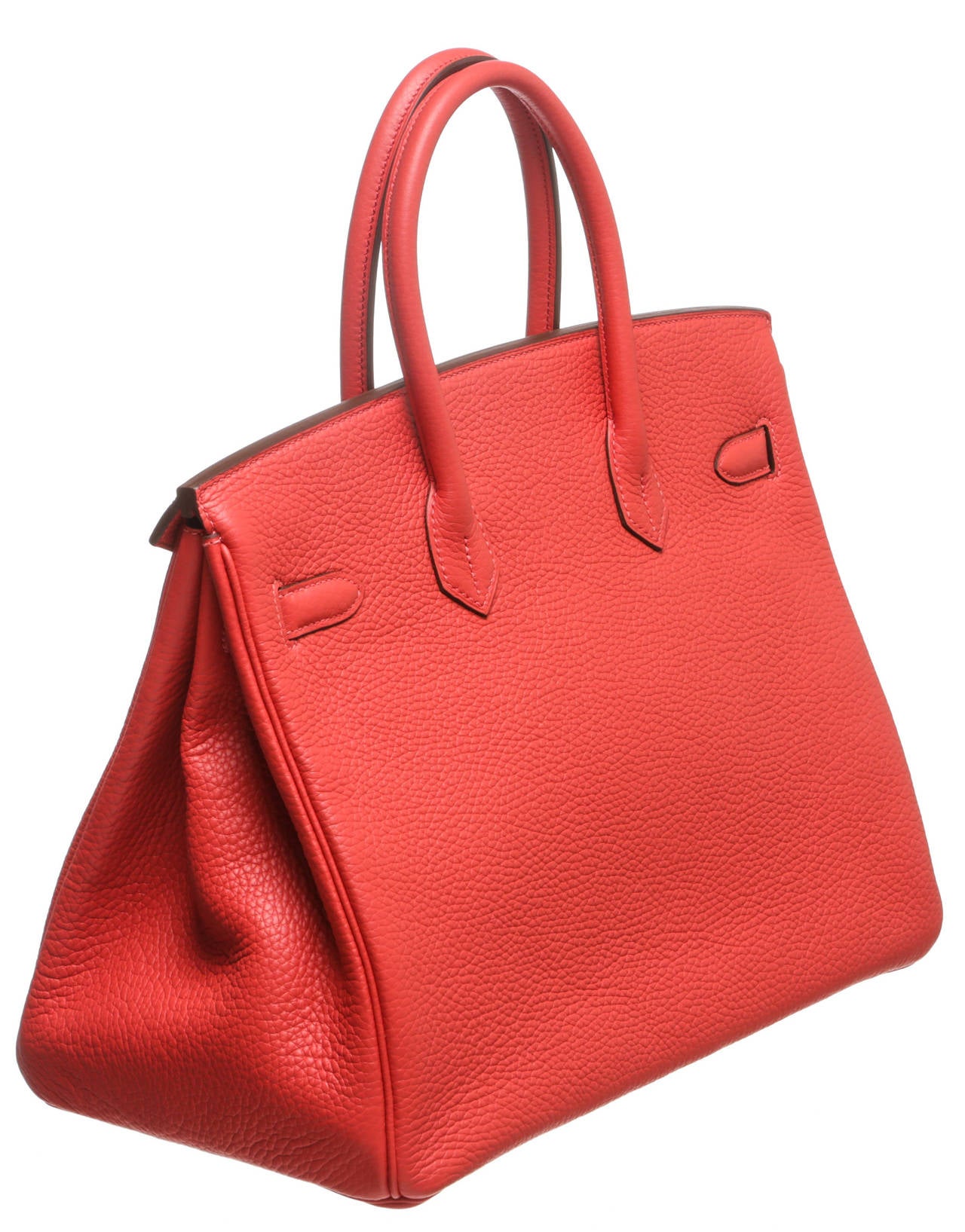 Hermes Rouge Pivoine (Pink) Togo Leather 35cm Birkin Handbag NEW ...