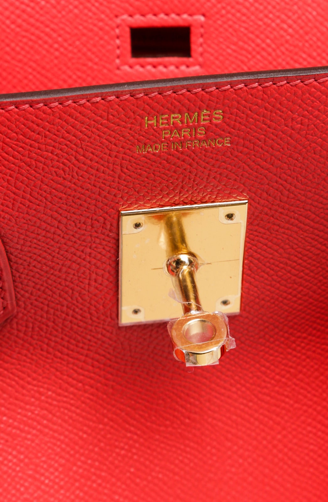 Hermes Rouge Pivoine (Pink) Epsom Leather 35cm Birkin Handbag GHW NEW For Sale 3