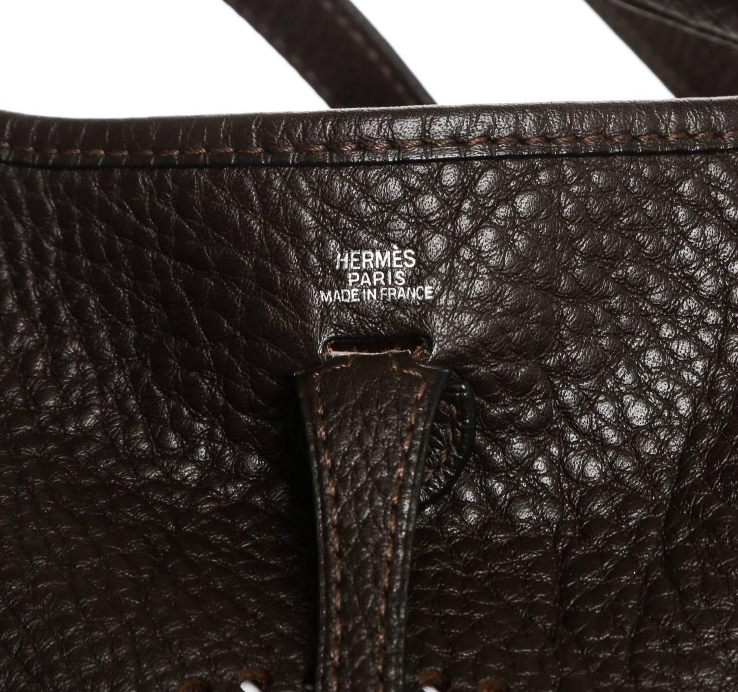 Hermes Brown Leather Evelyne TPM Handbag at 1stdibs  