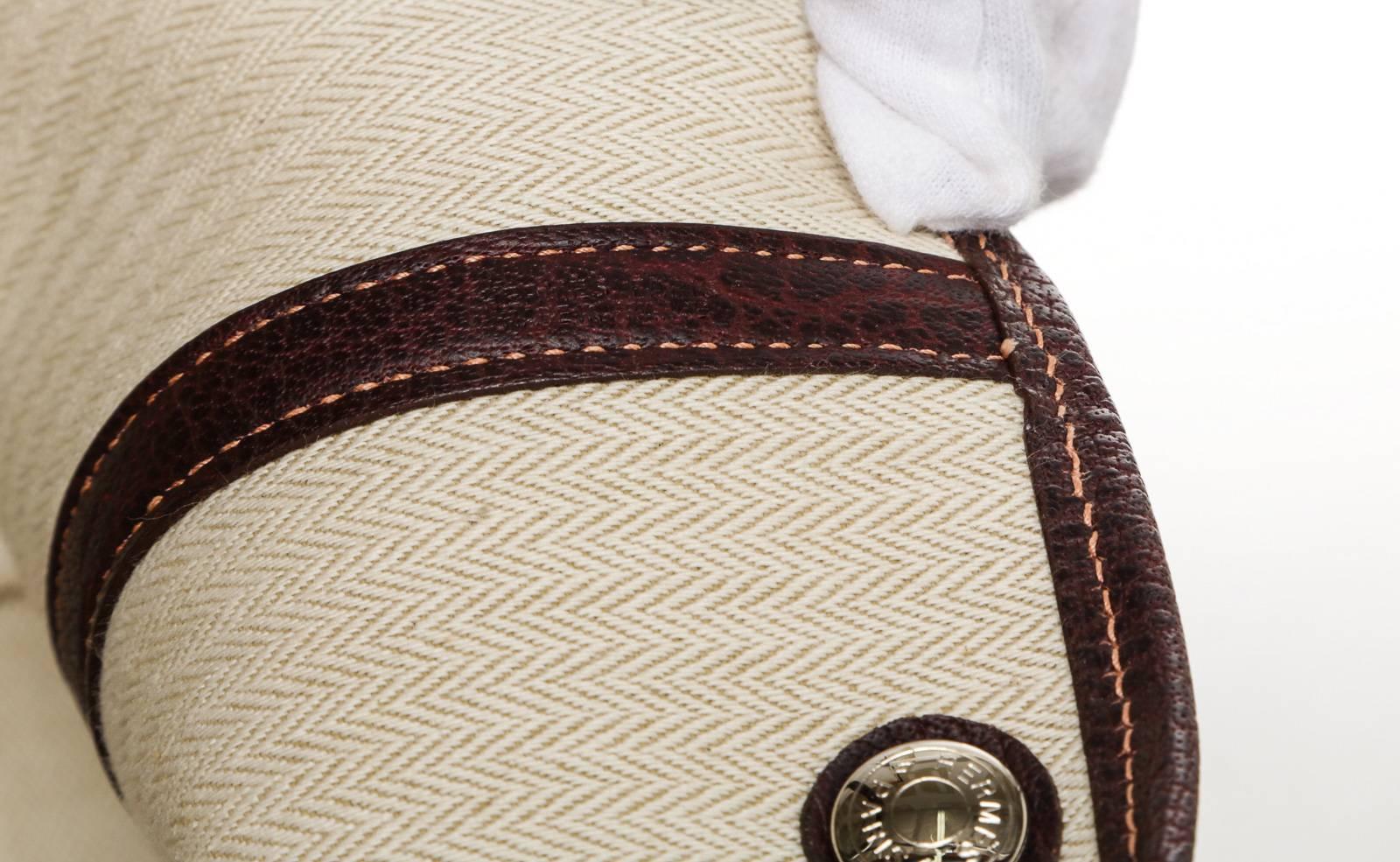 Hermes Brown Amazonia Garden Party Tote Handbag 3