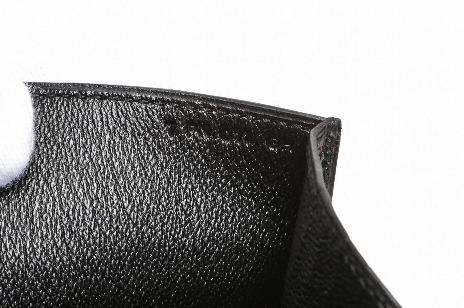 hermes black medor pochette 23cm clutch gold hardware