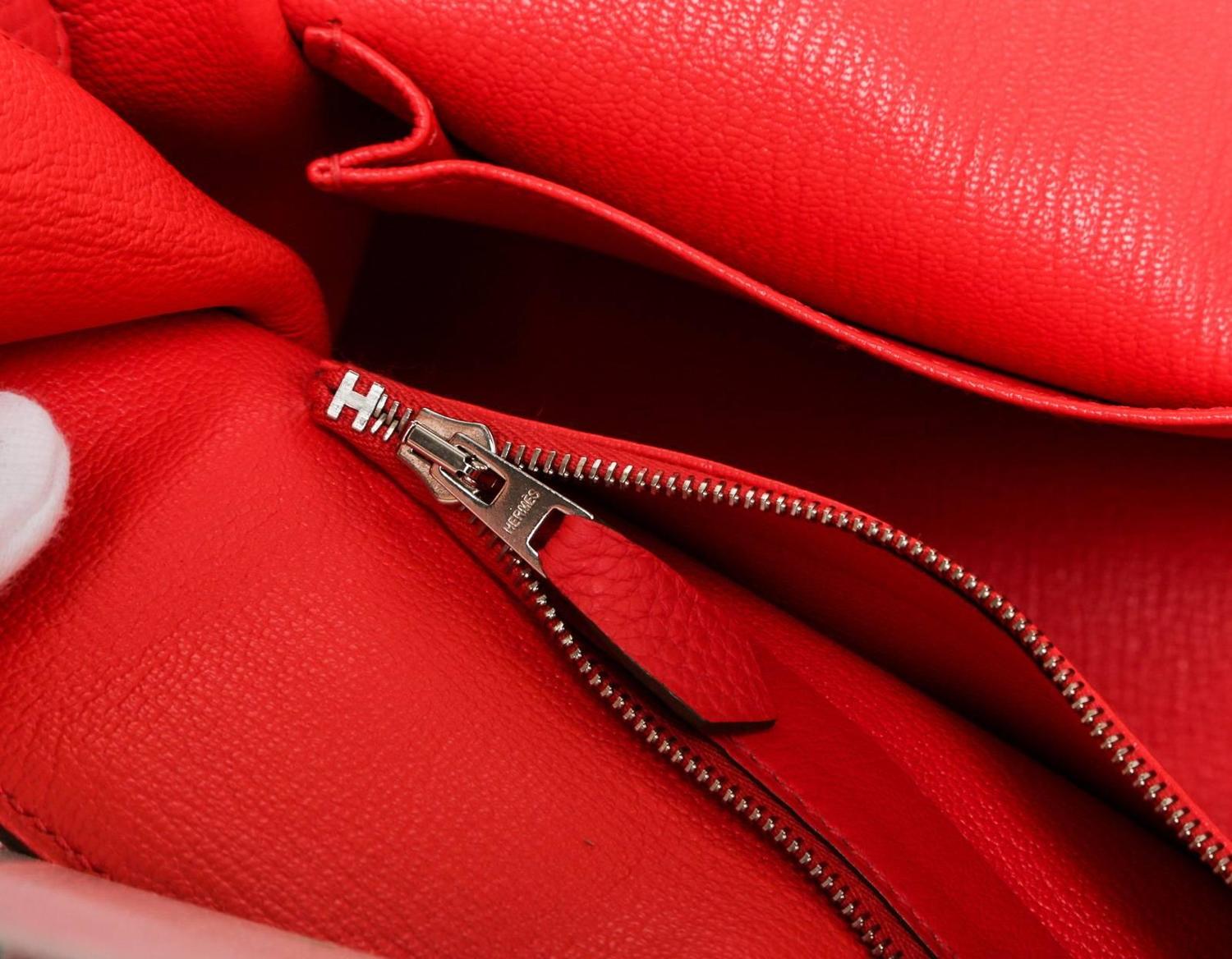 hermes red leather handbag jypsiere  
