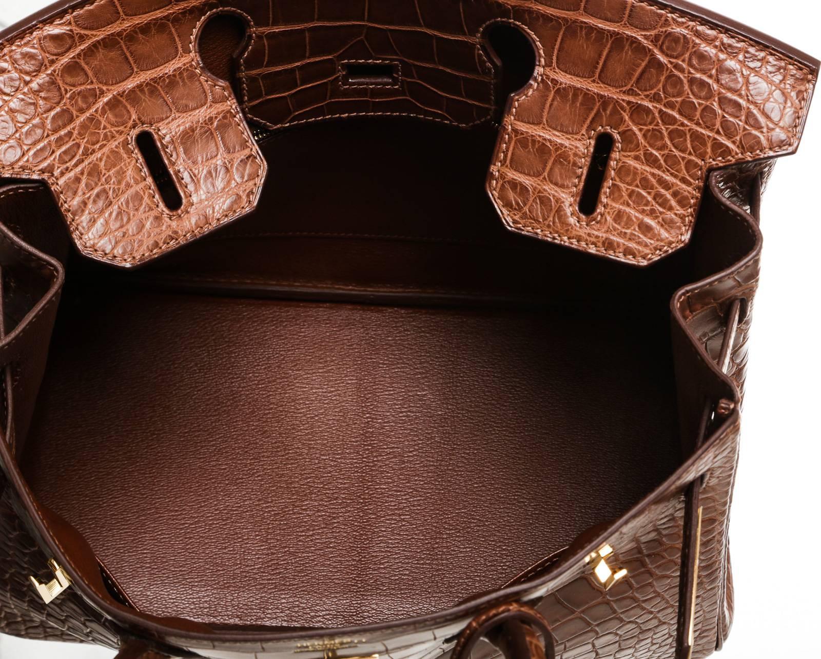 Hermes Fauve Alligator 30cm Birkin Handbag GHW 5