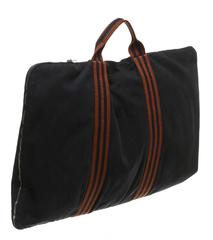 Hermes Blue and Red Canvas Portfolio and Laptop Case