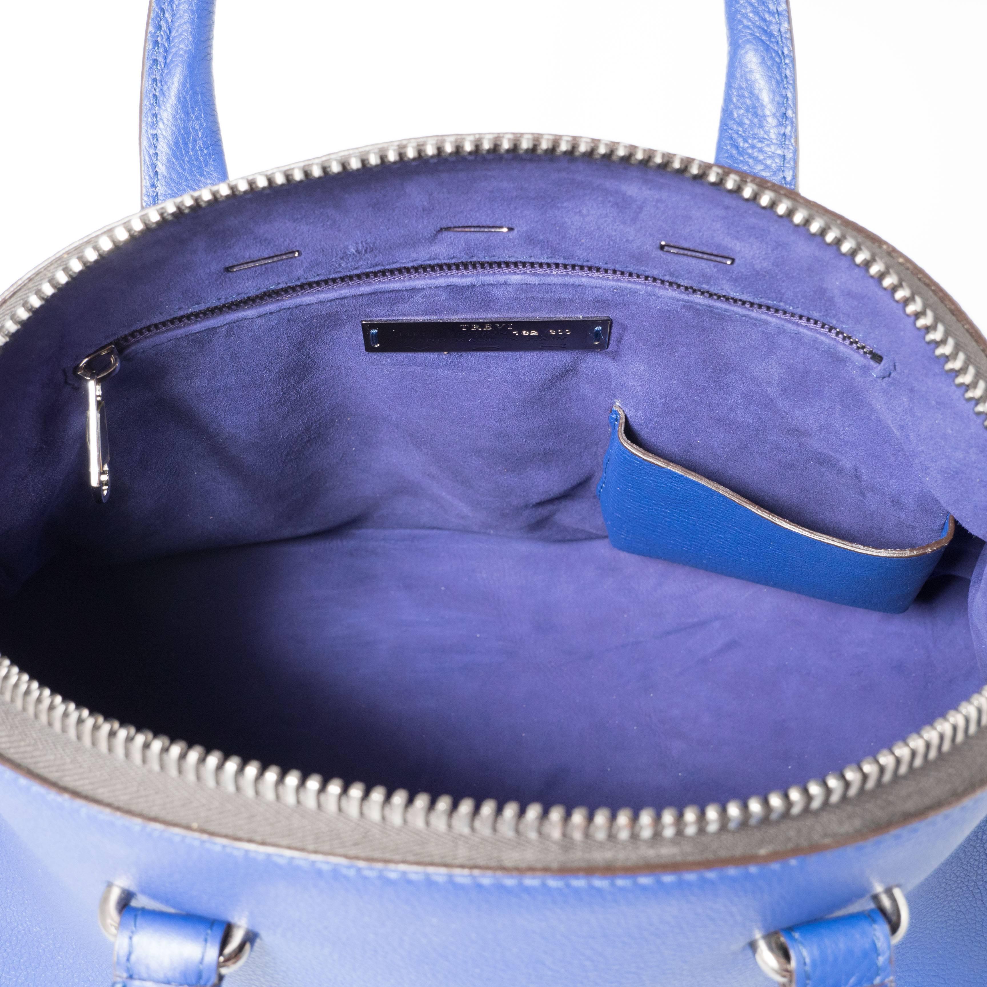 VBH Trevi 36cm Tanzanite Vitello Calfskin Top Handle Bag For Sale 2