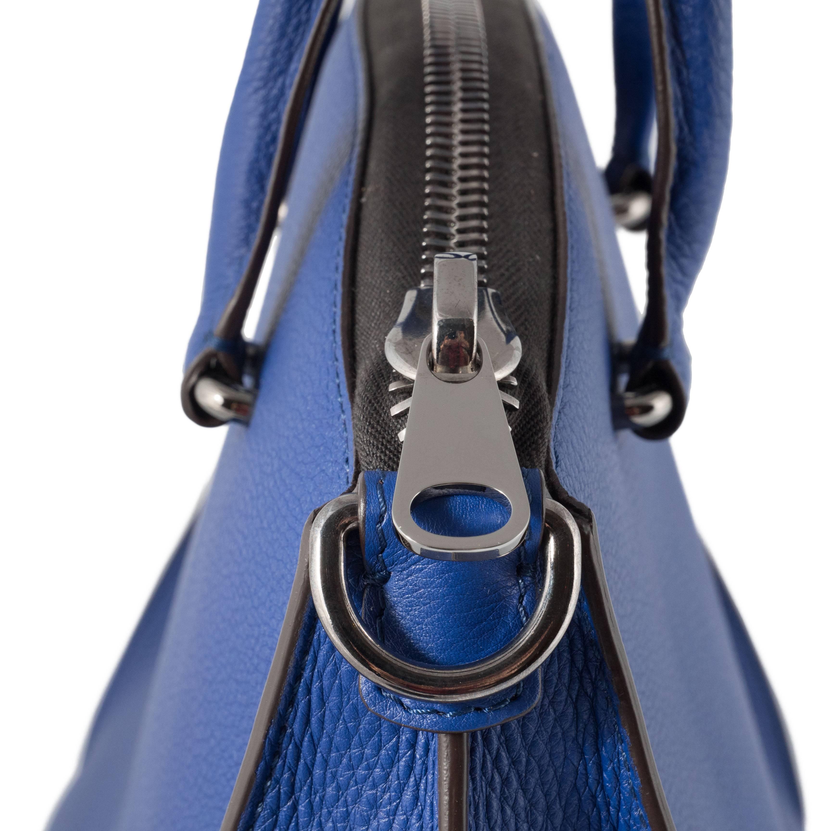Women's VBH Trevi 36cm Tanzanite Vitello Calfskin Top Handle Bag For Sale