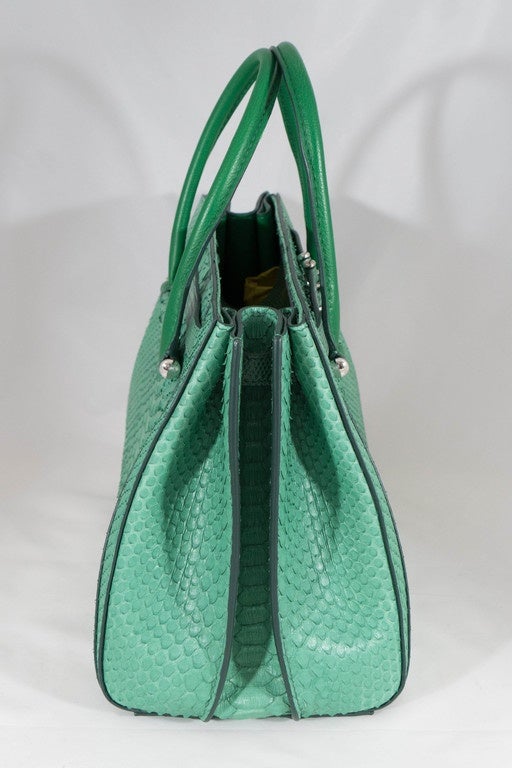 Women's VBH Madison 32cm Jungle Python and Lizard Top Handle Tote For Sale