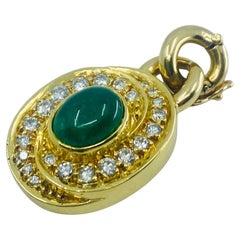 Van Cleef & Arpels Emerald Diamond Pendant