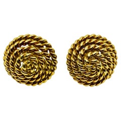 Tiffany & Co. Pendientes de oro de 18 quilates en forma de gargantilla