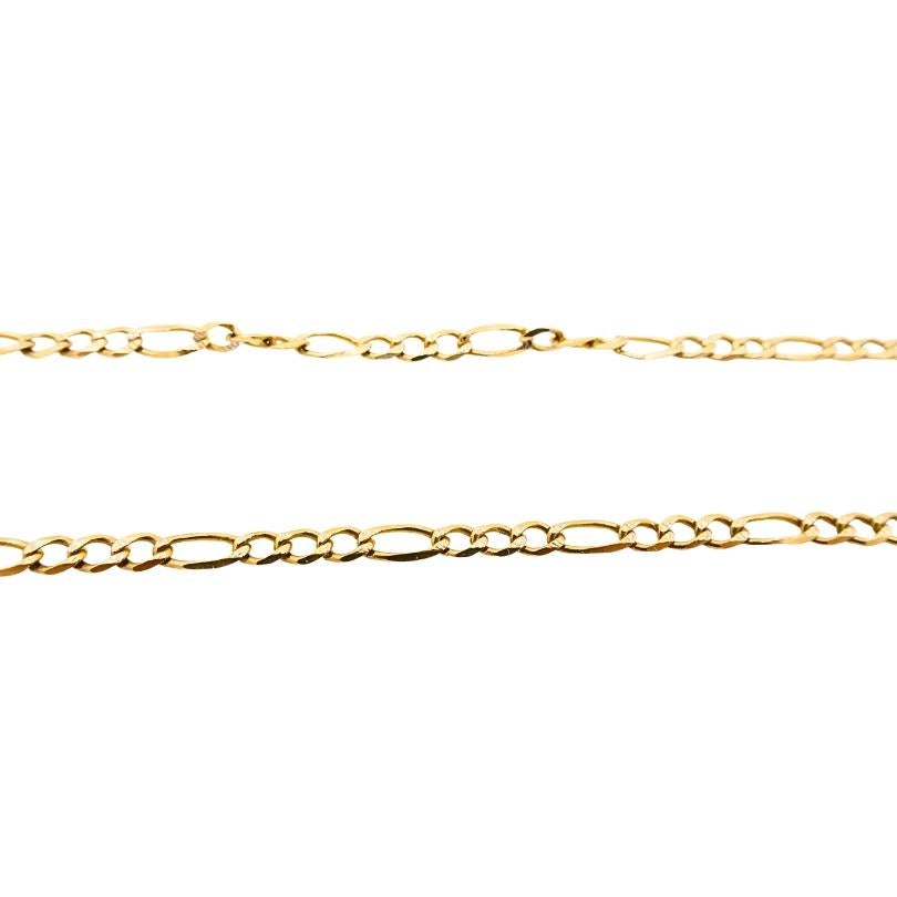Oro 14K  Collana con ciondolo a forma di trifoglio in vendita 1