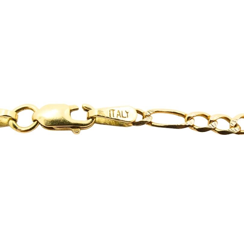 Oro 14K  Collana con ciondolo a forma di trifoglio in vendita 5