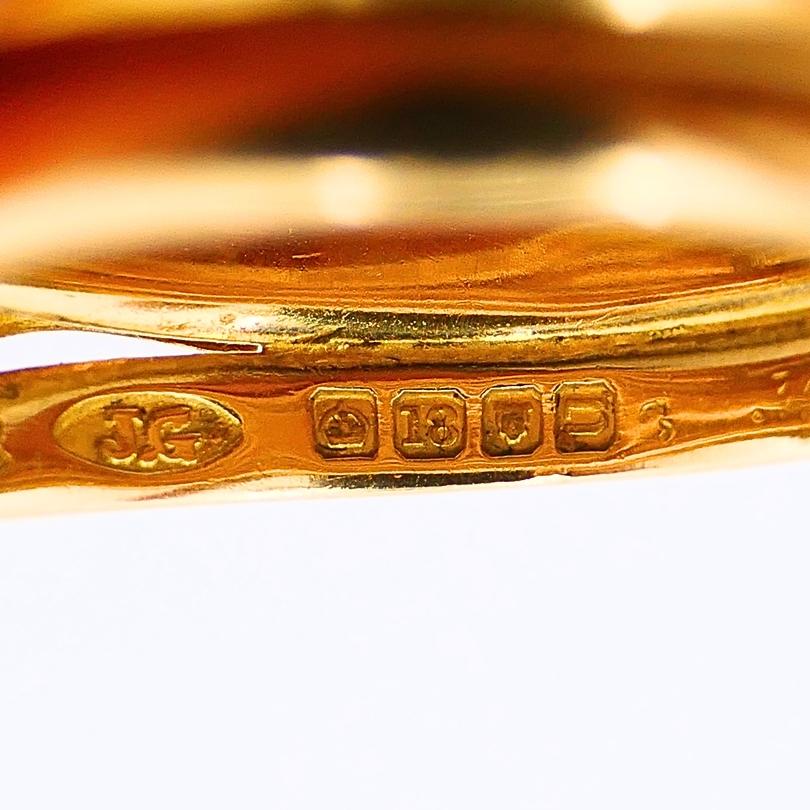 Bague victorienne serpent à deux têtes Or 18k Diamant en vente 2