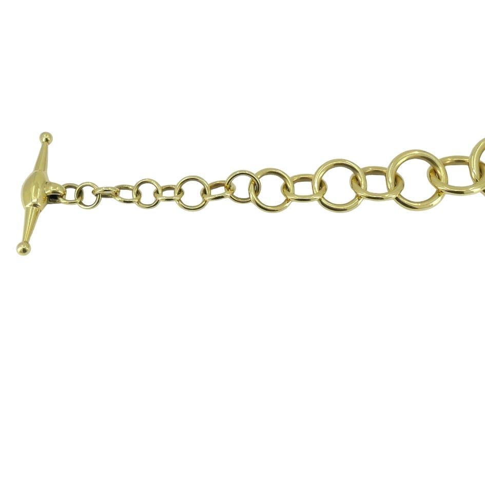 Bracciale occhio di tigre d'epoca Gucci in oro 18 carati in vendita 4