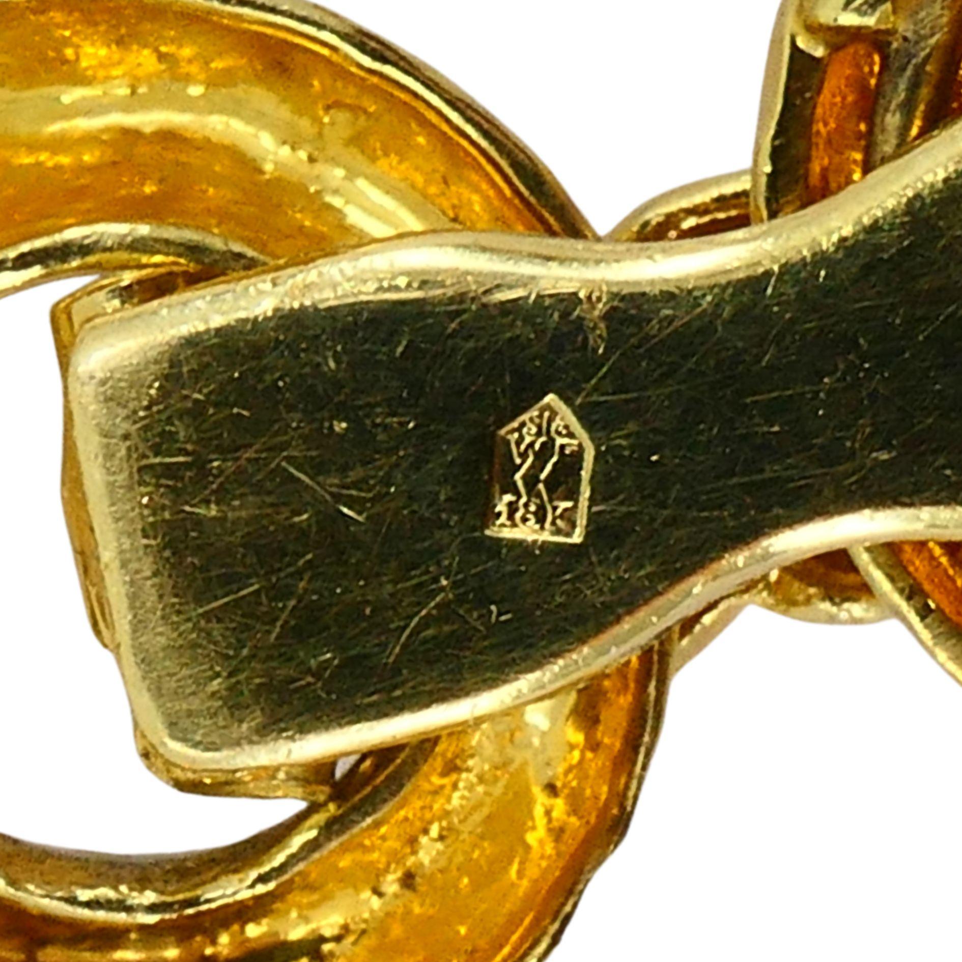 Vintage Wander Collier convertible en or martelé 18k en vente 8