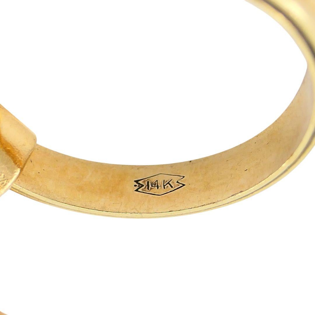 Collana con ciondolo di ametista in oro vintage in vendita 8