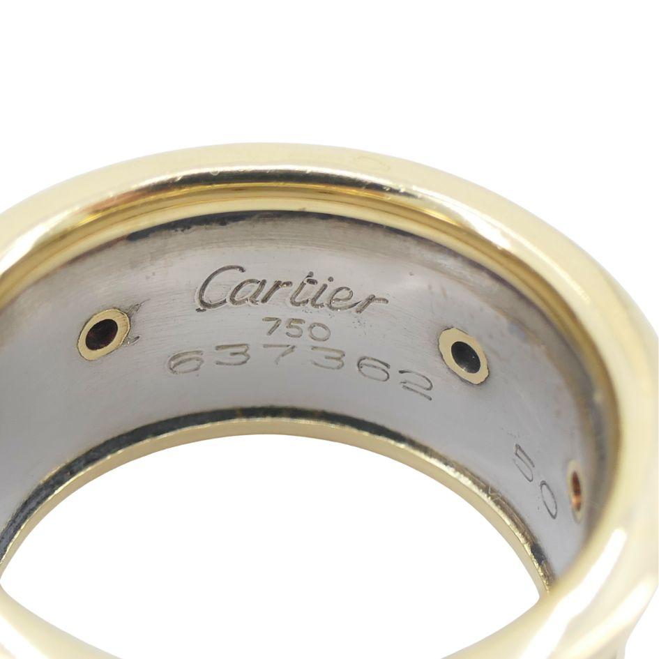 Vintage Panthère de Cartier Bague en or 18k Steele en vente 3