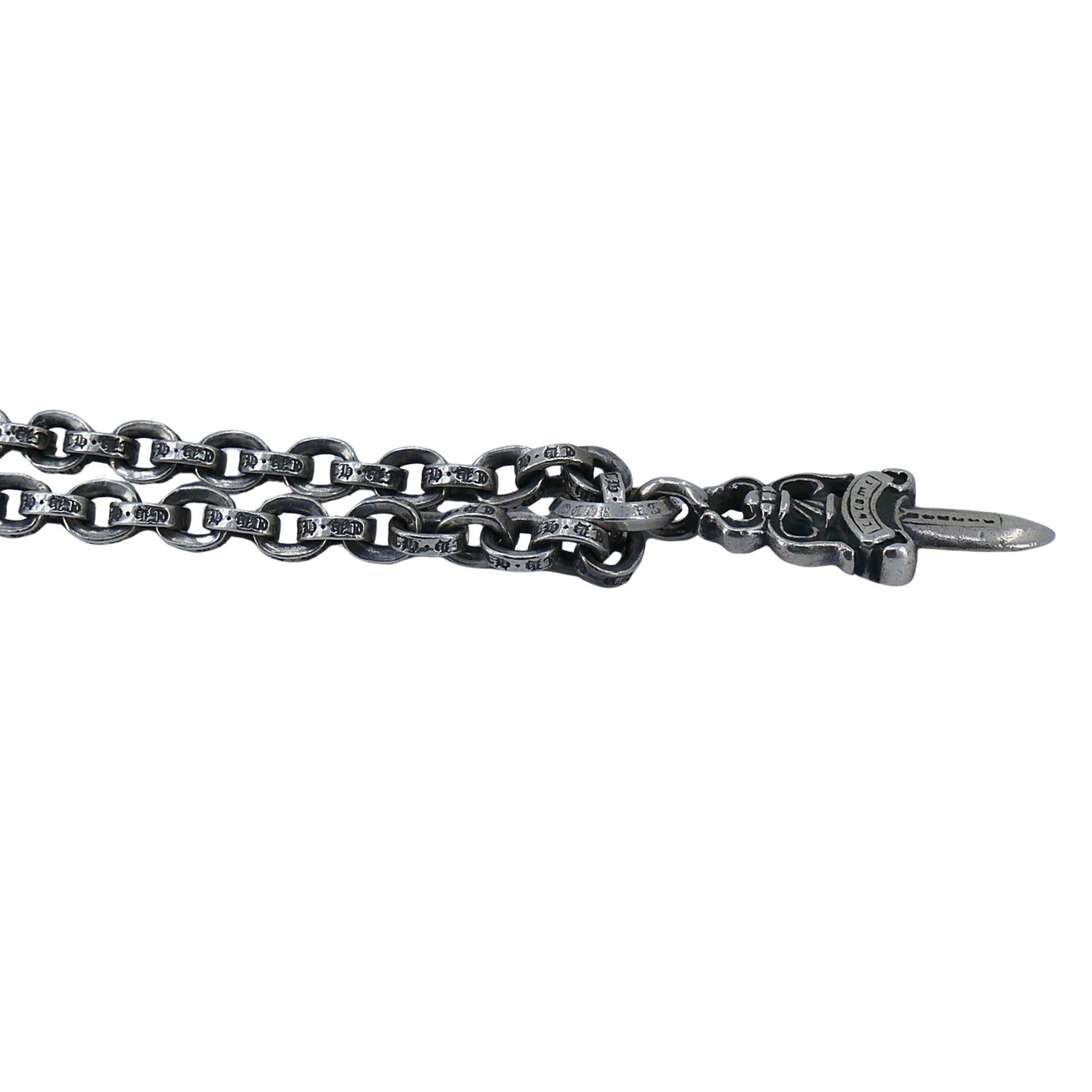 Collana con ciondolo a catena in argento sterling Chrome Hearts in vendita 7