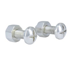 Vintage Tiffany & Co. Sterling Silver Bolt and Nut Cufflinks