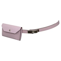 Hermès Kelly Pocket Belt Rosa Sakura in pelle Epsom con dettagli in palladio