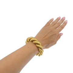 Bracelet vintage Carlo Weingrill en or 18 carats, à maillons texturés « San Marco »