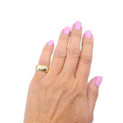 Tiffany & Co. Etoile 18k Gold Diamond Band Ring with Platinum Settings