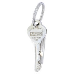 Supreme for Tiffany & Co. Sterling Silver Key Stainless Steel Knife Keychain