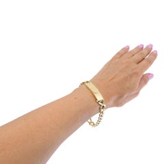 Pulsera vintage de Cartier con eslabones tipo «curb» de oro de 14k, de mediados del siglo XX