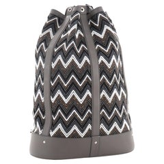 Louis Vuitton Randonnee Rucksack Chevron Canvas GM Braun, mehrfarbig