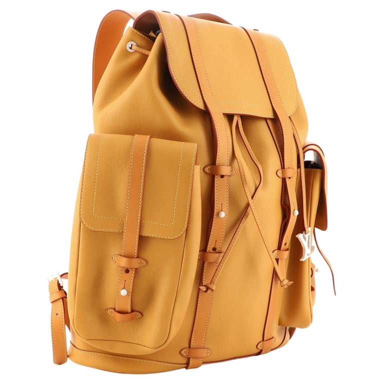 Louis Vuitton Christopher Backpack Vachetta Leather GM Brown at