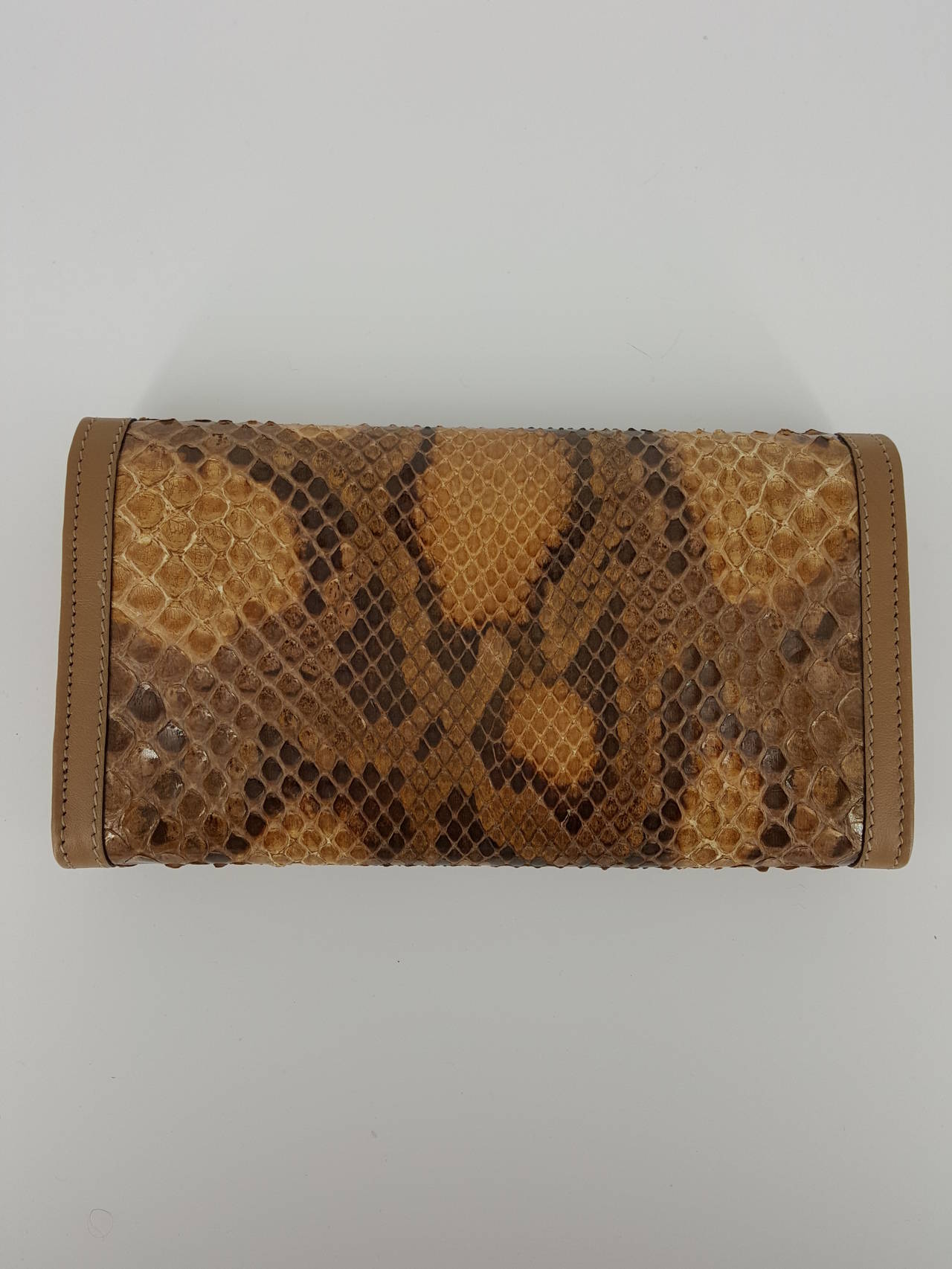 Women's Gucci Python Wallet With Gold Hardware- Never Used.