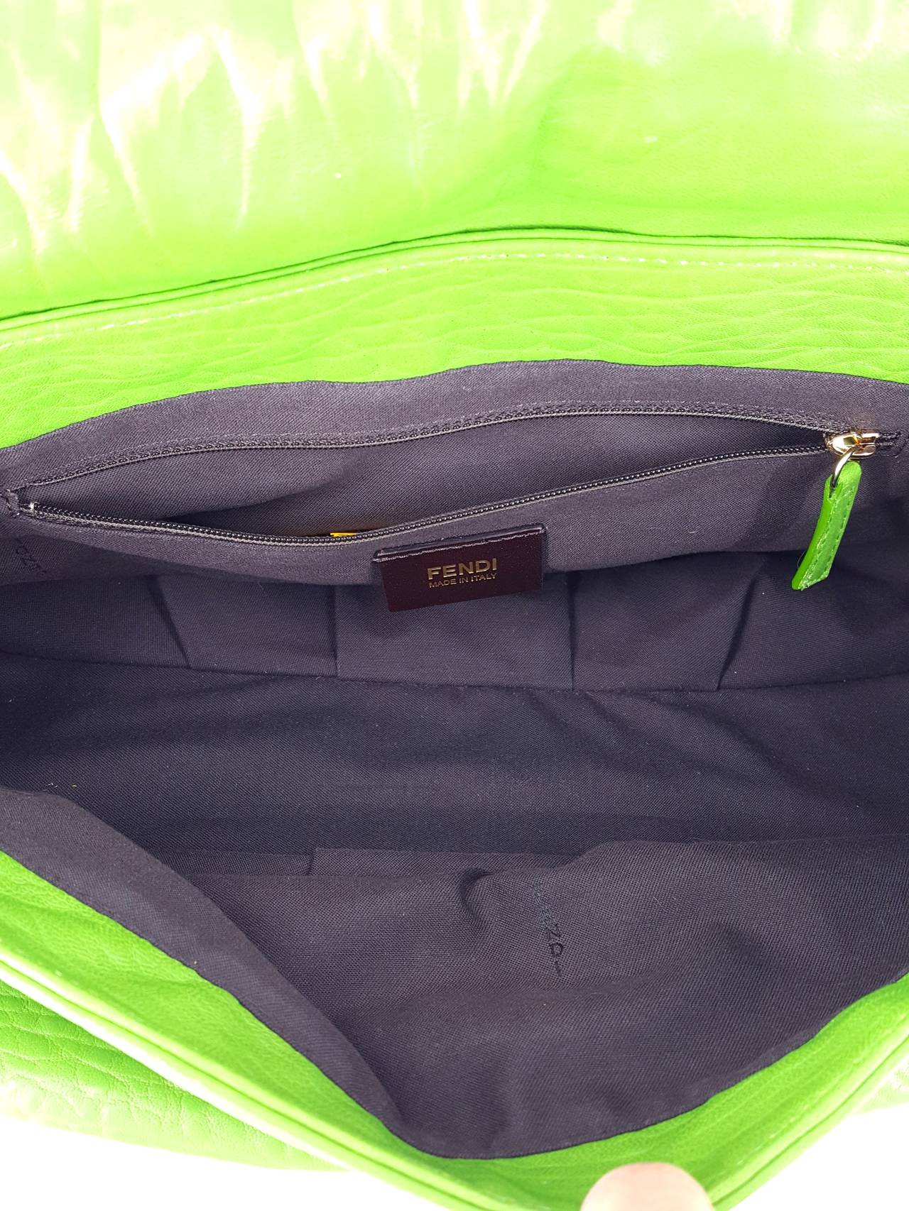 kelly green leather bag