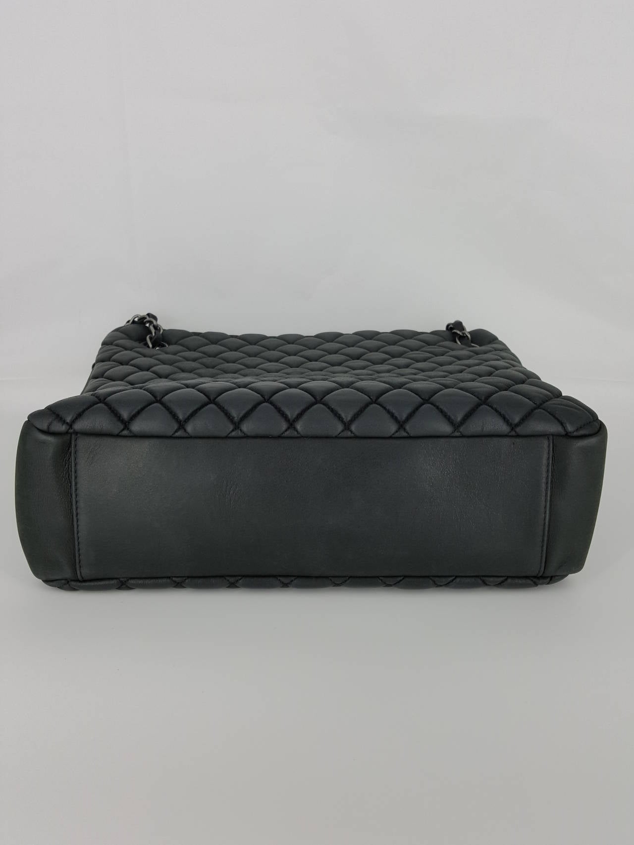 Women's CHANEL Limited Edition Petite Shopper In Dark Charcoal .